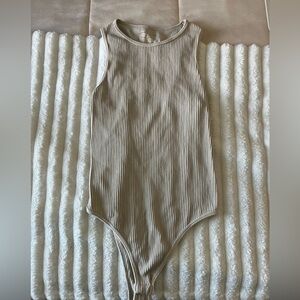 Gypsy Jade Ribbed Tan One Piece